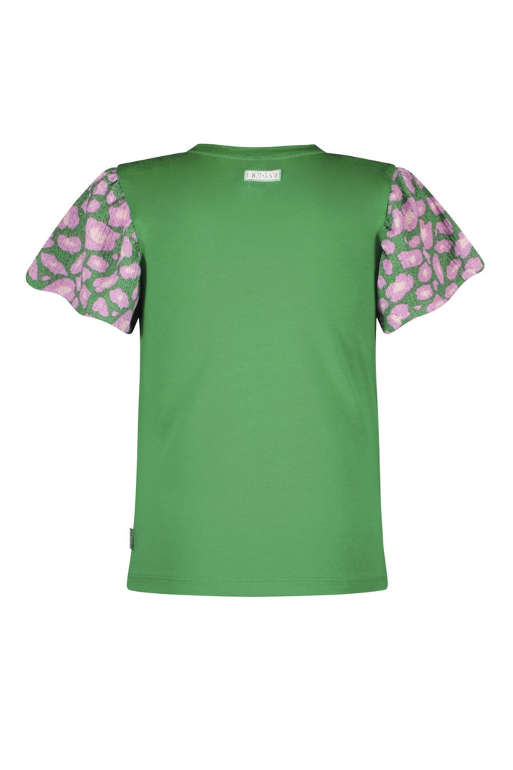 Kinder T-Shirt Thessa T-Shirt mit bedruckten Ärmeln Jelly Bean