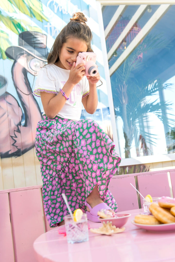 Kids rok Riri printed maxi skirt Twirleo_AO