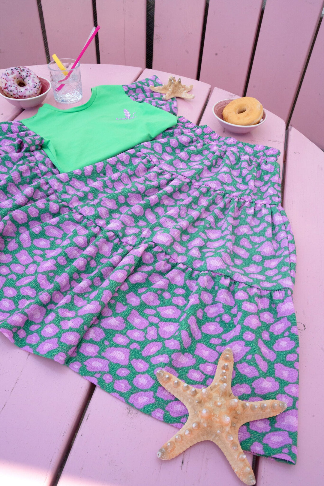 Kids rok Riri printed maxi skirt Twirleo_AO