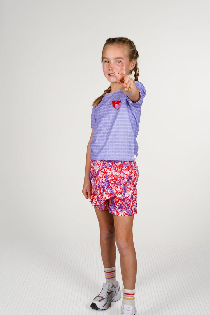 Kids rok Raven printed skort Cherry AO