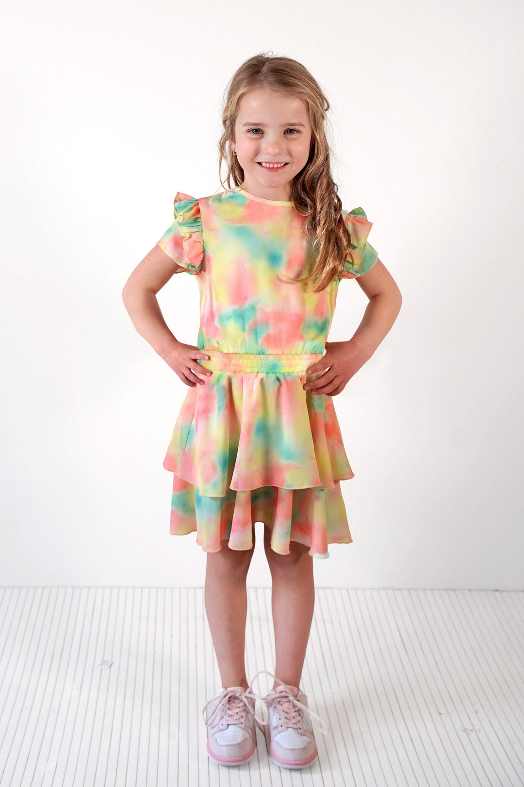 Kinderkleid Dream bedrucktes Kleid Blossom AO