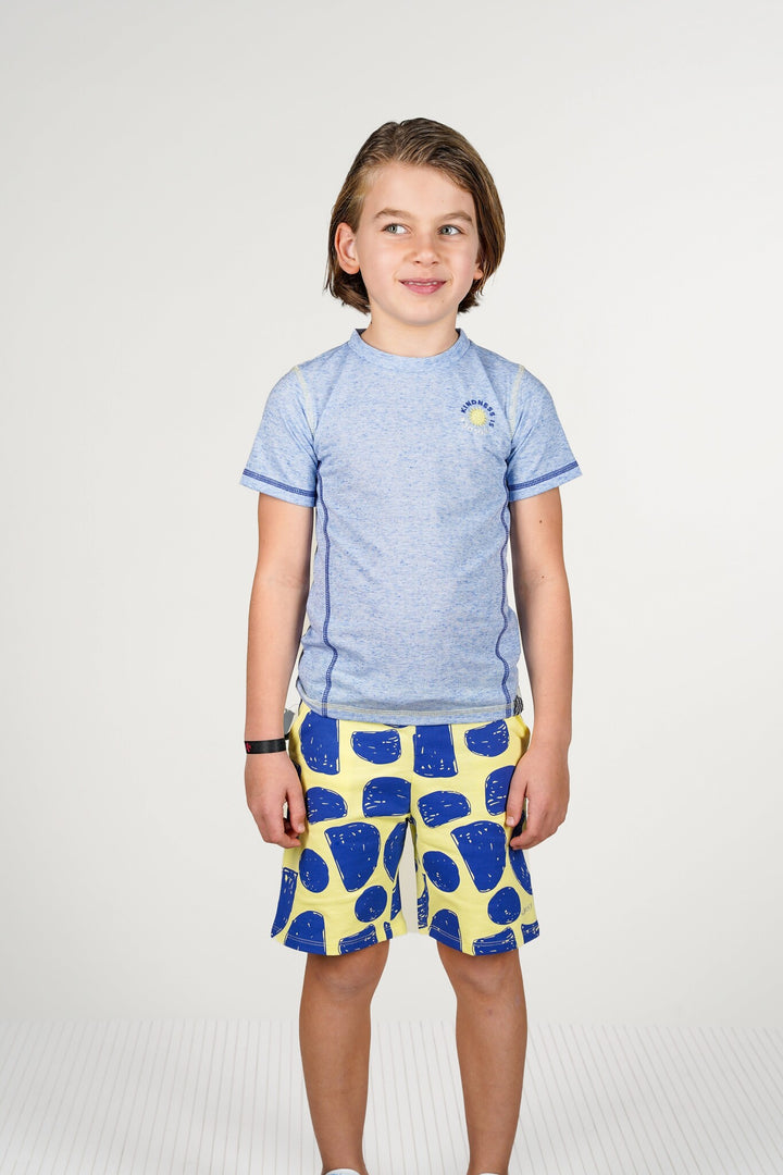 Kids T - shirt Tony melange fabric t - shirt Dazzling Blue