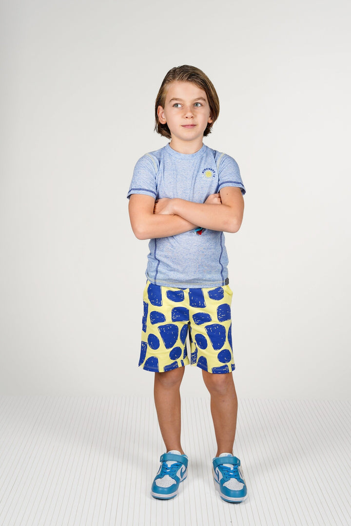 Kids T - shirt Tony melange fabric t - shirt Dazzling Blue