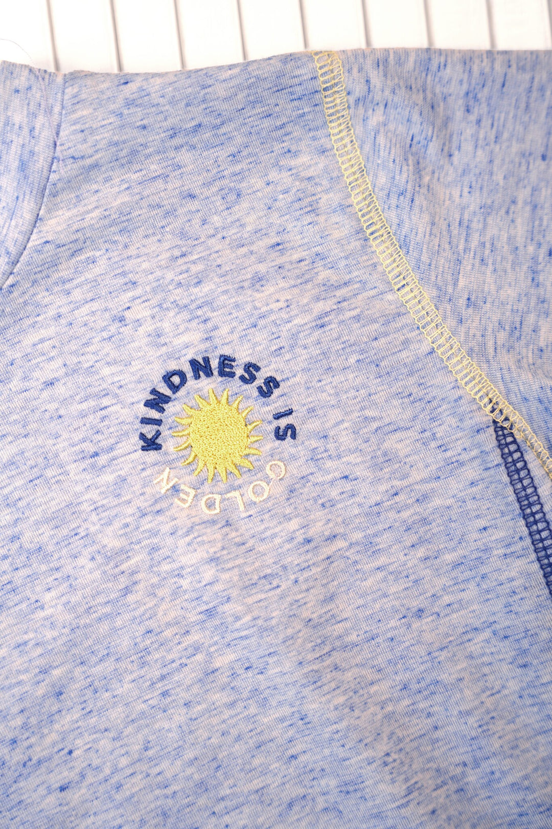 Kids T - shirt Tony melange fabric t - shirt Dazzling Blue