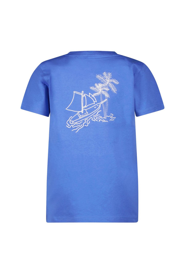 Kinder T-Shirt Timmy T-Shirt mit Vorder- und Rückendruck Dazzling Blue