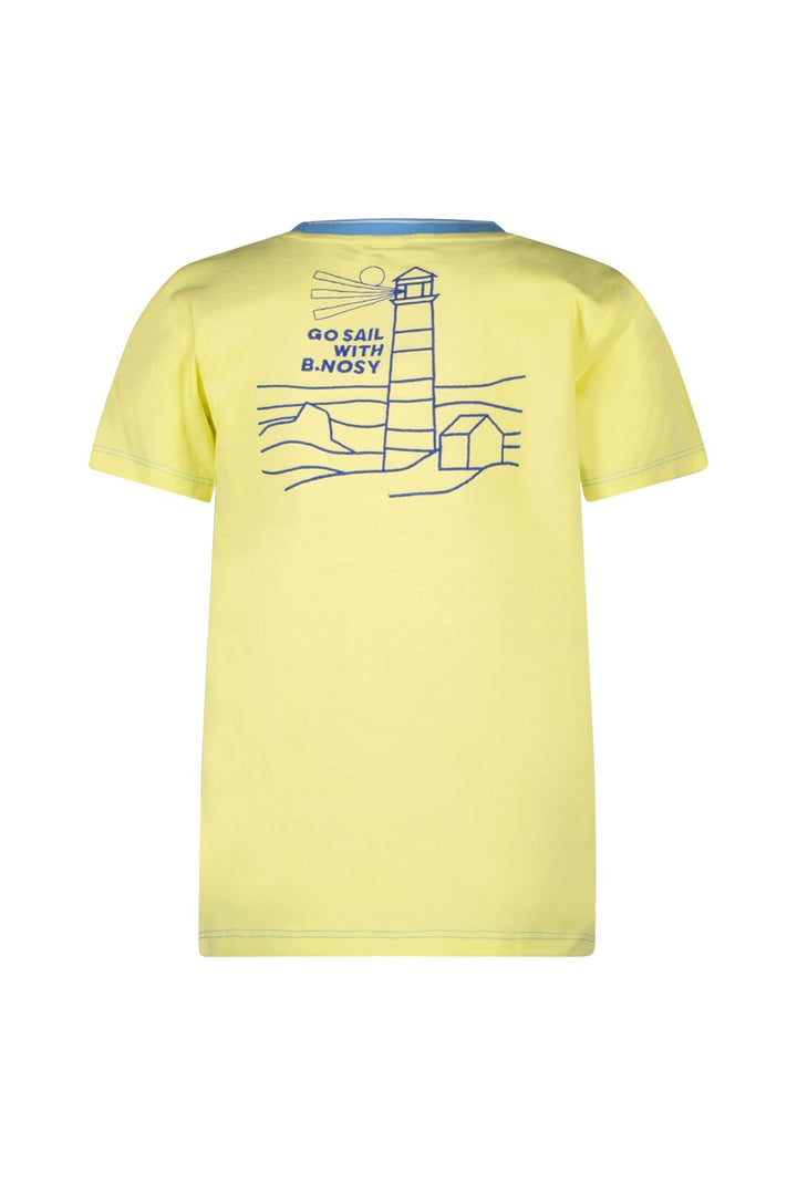 Kids T - shirt Timmy t - shirt with front and back print Sunny lime