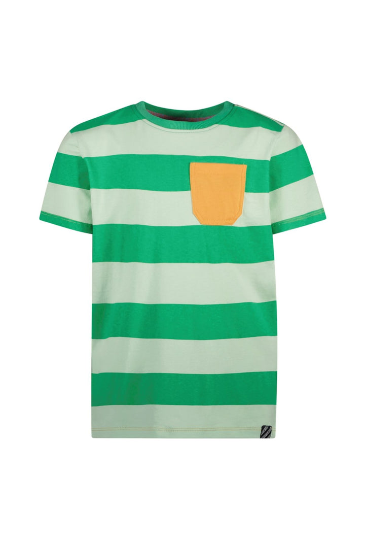 Kids T - shirt Timmy striped t - shirt Ice Green