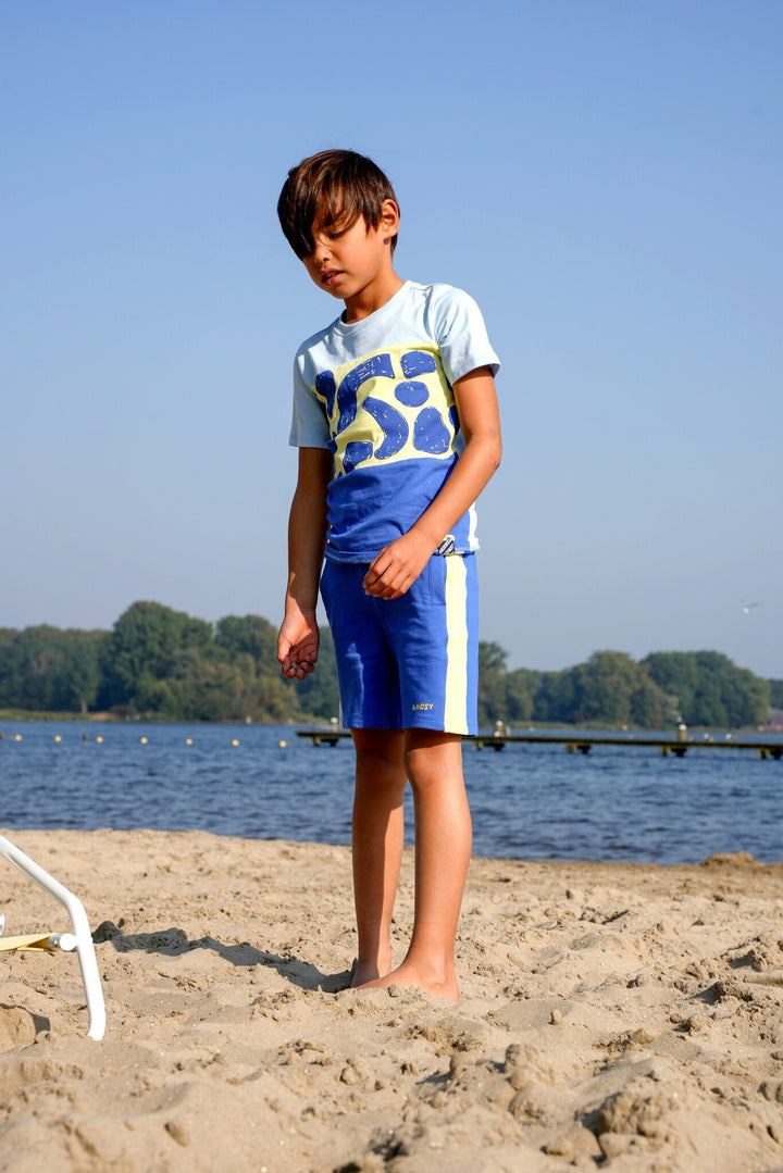 Kinder T-Shirt Tyler Cut-and-Sew T-Shirt Pacific