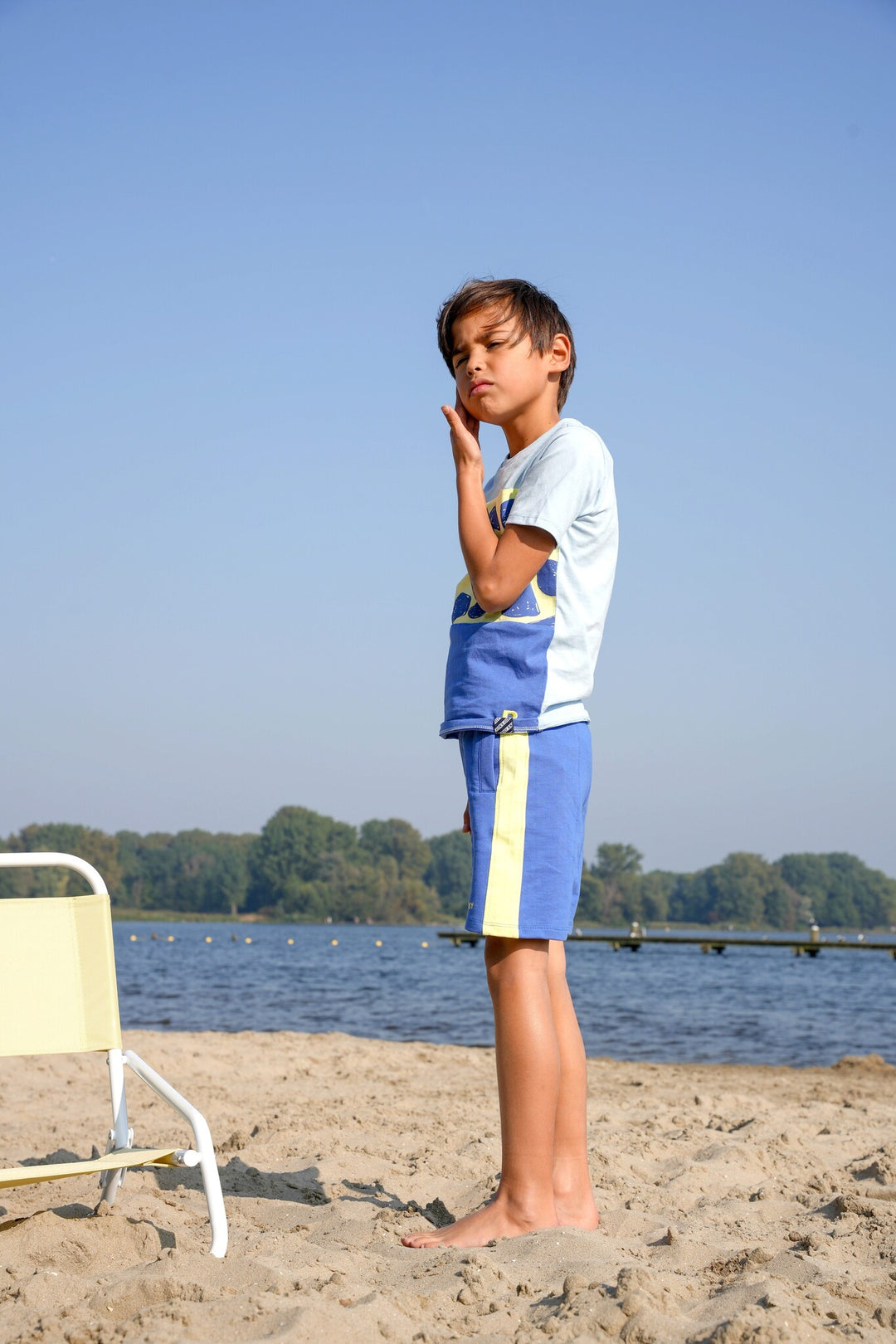 Kinder T-Shirt Tyler Cut-and-Sew T-Shirt Pacific