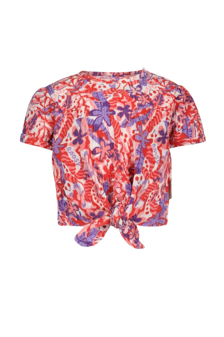 Baby blouse Bobbie mini blouse with knot Cherry AO