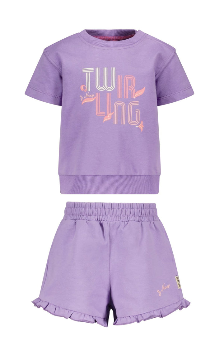 Baby-Set Polli mini Zweierpack Pullover + Shorts Helllila