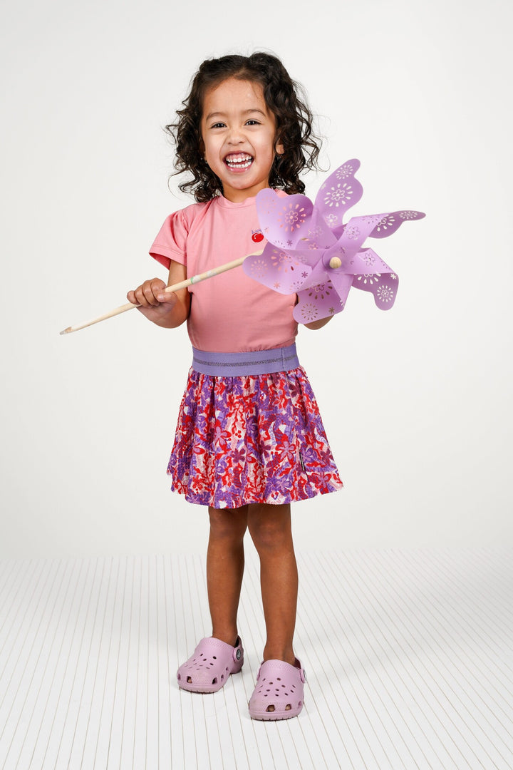 Baby rok Dorsi mini dress with skirt Geranium pink