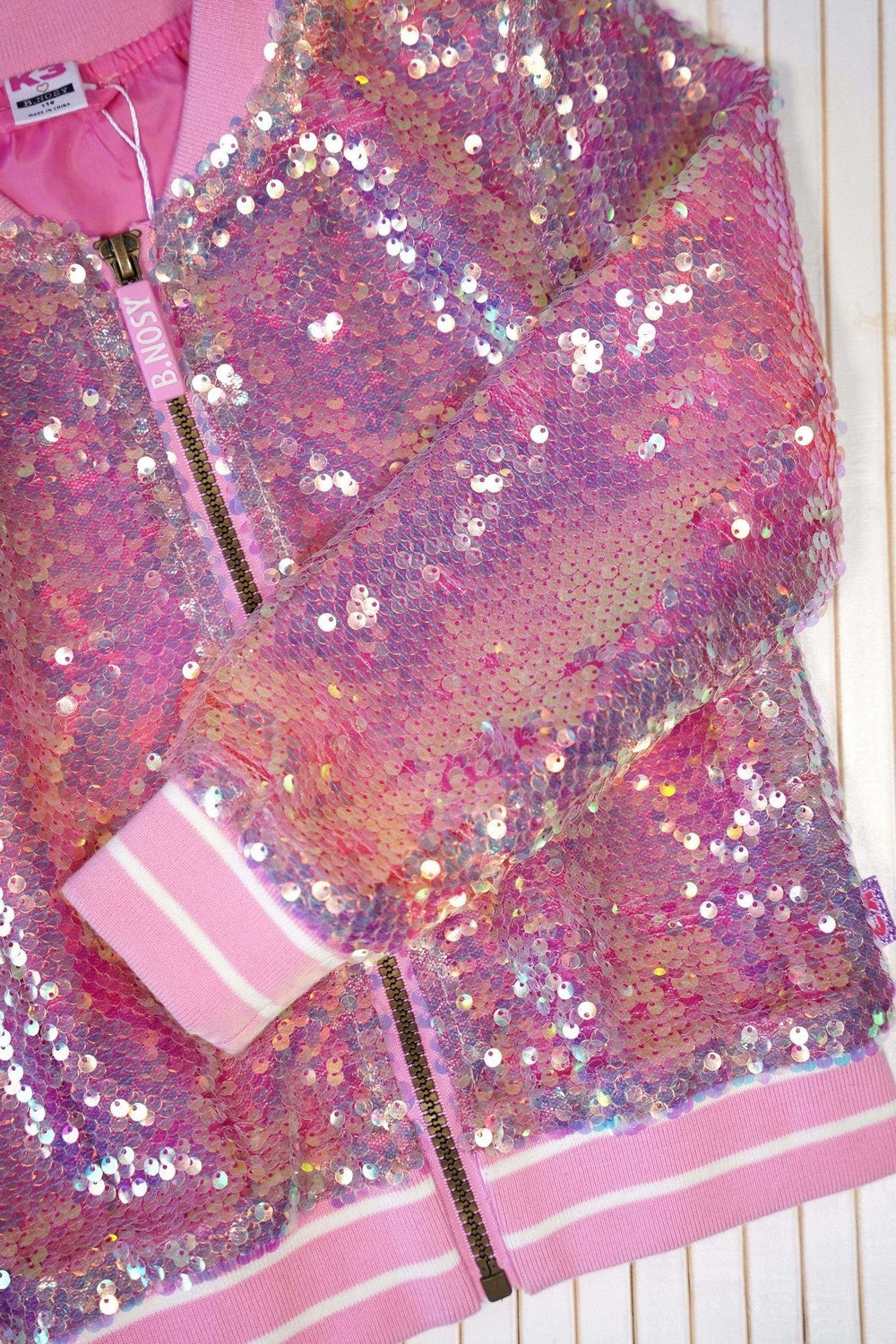 X K3 Chloe metallic bomber vest