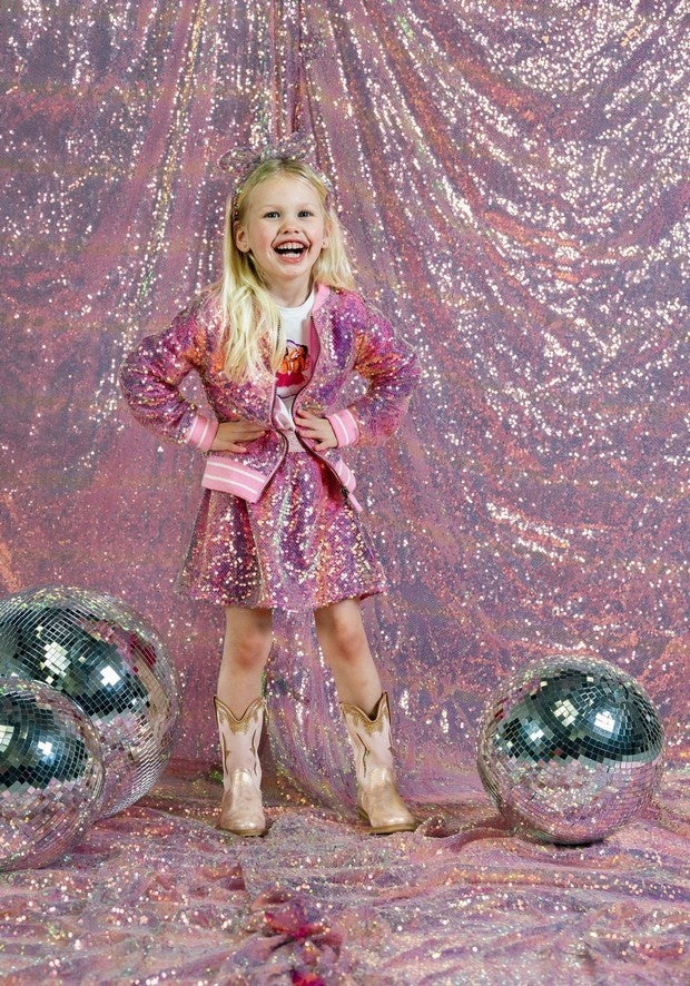 X K3 Chloe metallic bomber vest