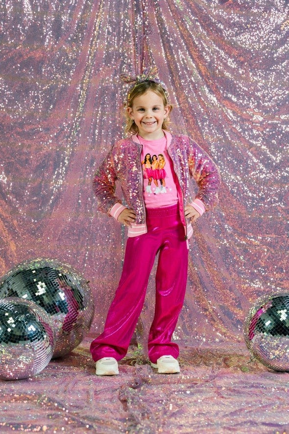 X K3 Palomi metallic plisse broek