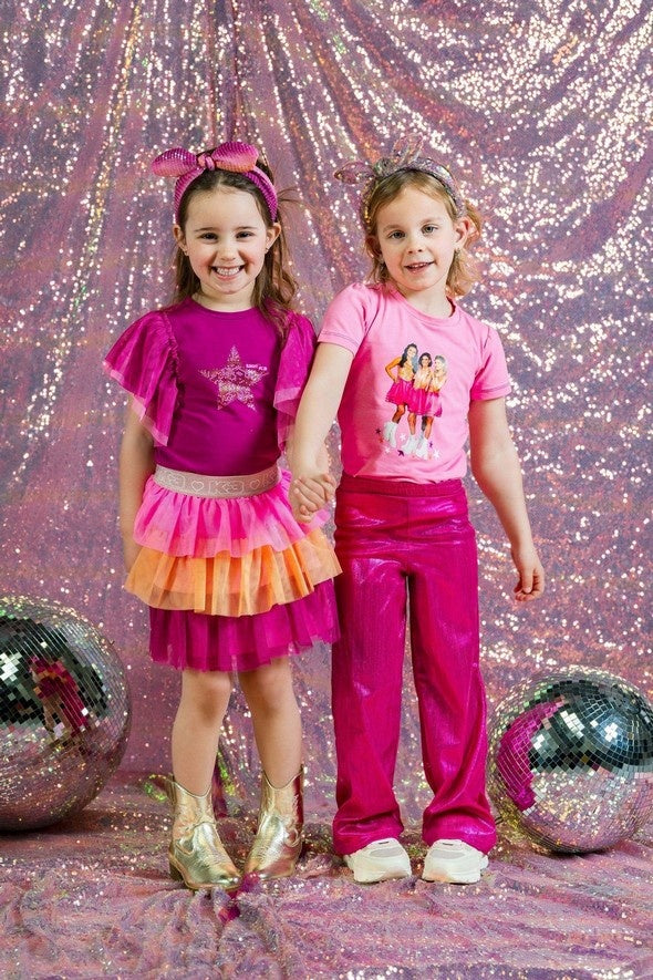 X K3 Palomi metallic plisse broek