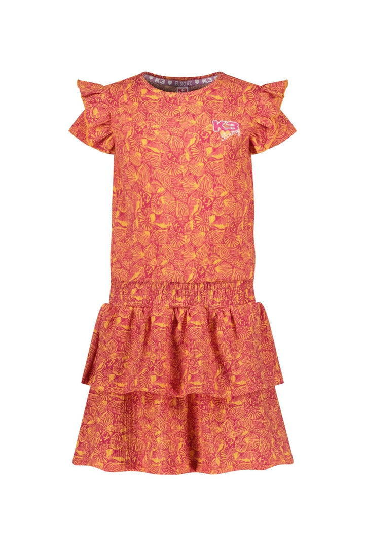 X K3 Delphi printed jurk